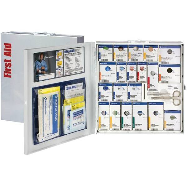 First Aid Only 50-Person Large Metal Smartcompliance Cabinet, Ansi Compliant 746004
