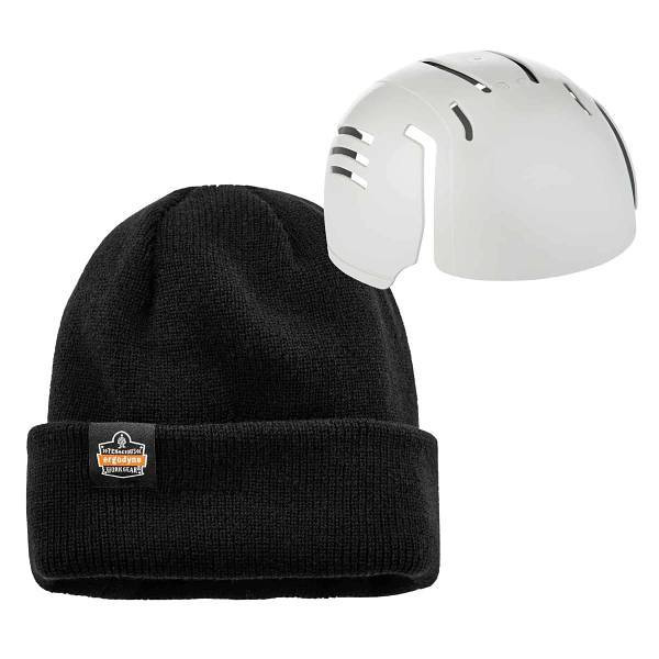 Ergodyne 6811zi Black Rib Knit Hat Bump Cap Insert 16811