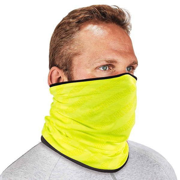 Ergodyne 6491 Lime Reversible Thermal Multi-Band - Fleece Poly 42320