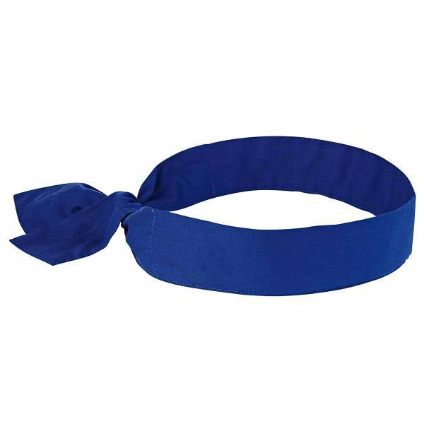Ergodyne 6700 Solid Blue Cooling Bandana Headband Polymer Tie Case Of 24 12307
