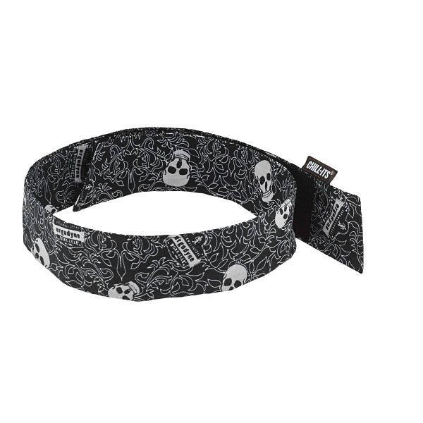 Ergodyne 6705 Skulls Cooling Bandana Headband Polymers Hl Case Of 24 12349