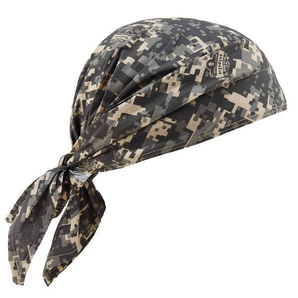 Ergodyne 6710 Camo Cooling Bandana Triangle Hat Polymers Tie Case Of 24 12324