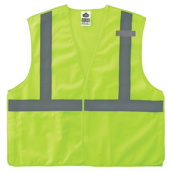 Ergodyne 8215ba-S S Lime Class 2 Economy Breakaway Mesh Vest - Single Size 24542