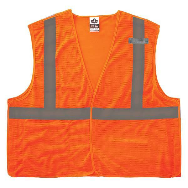 Ergodyne 8215ba-S XL Orange Class 2 Economy Breakaway Mesh Vest - Single Size 24555