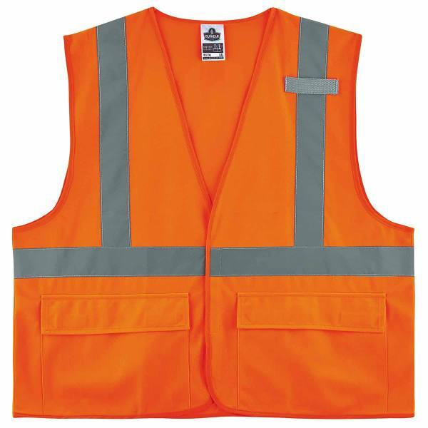 Ergodyne 8225hl 2xl/3xl Orange Class 2 Standard Solid Vest - Hl 21177