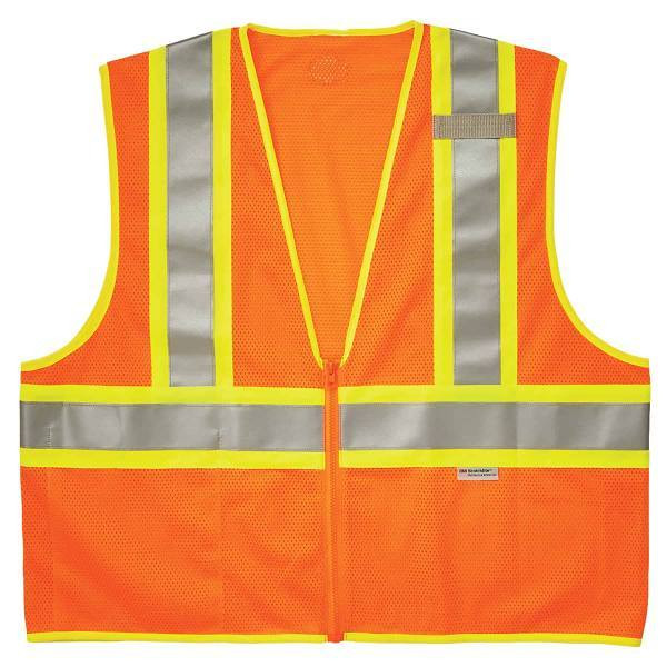 Ergodyne 8230z L/XL Orange Class 2 Two-Tone Mesh Vest 21315