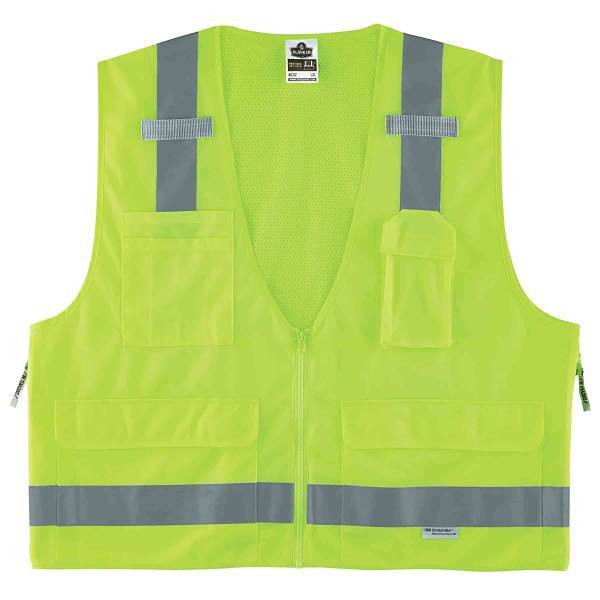 Ergodyne 8250z S/M Lime Class 2 Surveyors Vest 21423