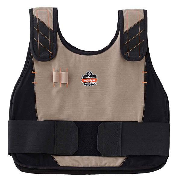 Ergodyne 6225 L/XL Khaki Premium Fr Phase Change Cooling Vest - Vest Only 12204