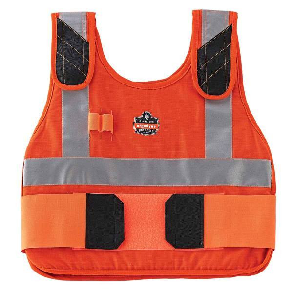 Ergodyne 6225 S/M Orange Premium Fr Phase Change Cooling Vest - Vest Only 12205