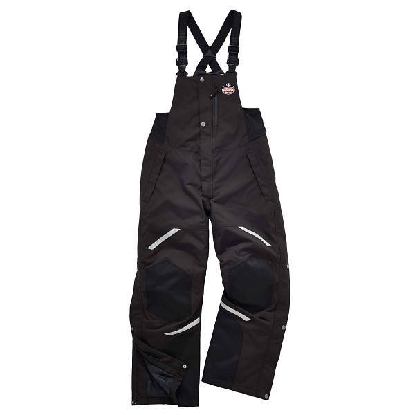 Ergodyne 6471 4xl Black Thermal Bibs 500d Nylon Shell 41218