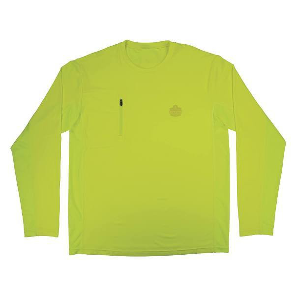Ergodyne 6689 3xl Lime Cooling Long Sleeve Sun Shirt With UV Protection 12147