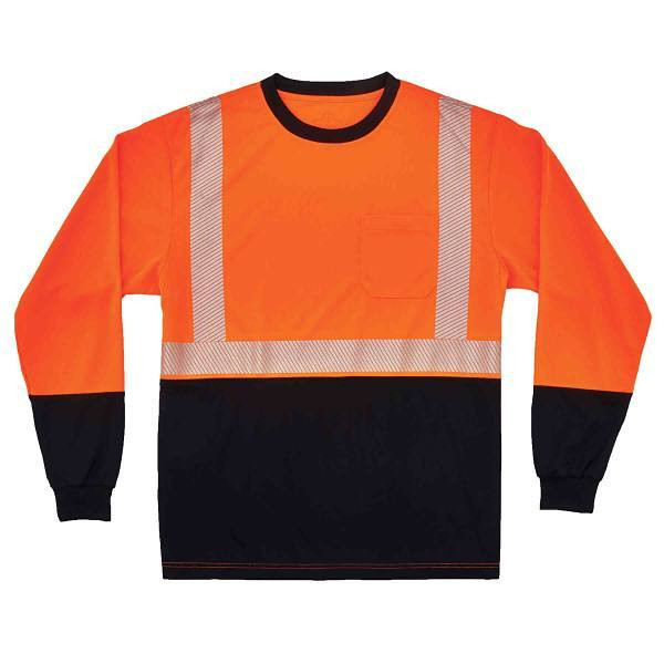 Ergodyne 8281bk 3xl Orange Class 2 Long Sleeve Shirt Black Bottom 22687