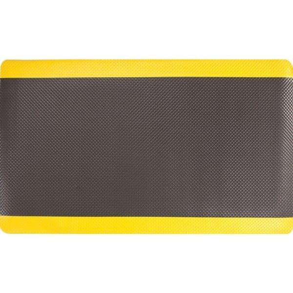 Apache Mills Supreme Sliptech 3 X 10 Ft. Anti-Fatigue Mat (Black/Yellow)
