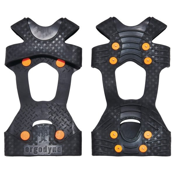 Ergodyne 6300tc L Black One-Piece Ice Traction Device With Tc, Pair Of 1