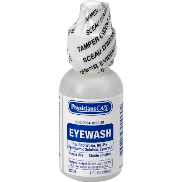 PhysiciansCare Eyewash Bottle Screw Cap 1oz. Case Of 144