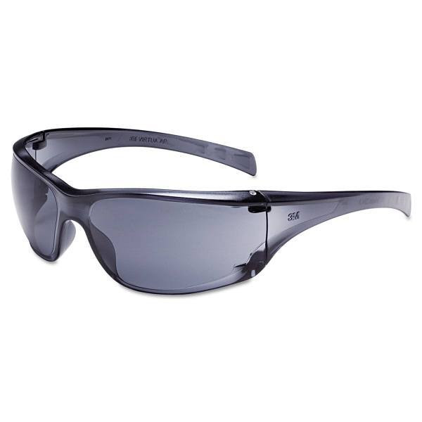 Virtua Ap Protective Eyewear, Clear Frame And Gray Lens, 20/Carton