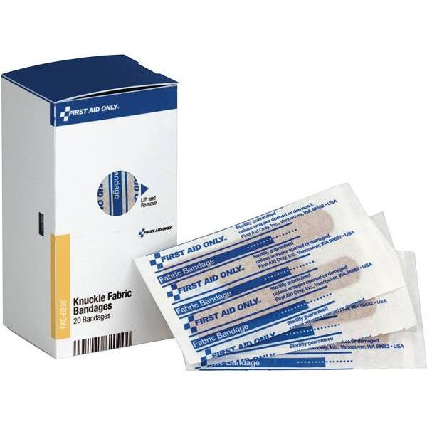 First Aid Only Knuckle Fabric Bandages Refill, Package Of 20