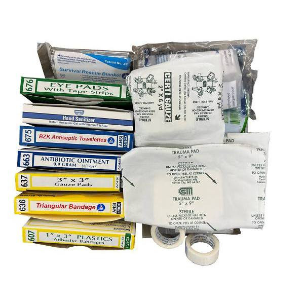 Certified Safety Refill Kit For K622-011 Class A First Aid Kit
