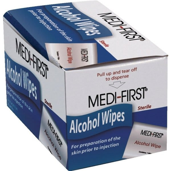 Medi-First Alcohol Prep Pad Package Of 50