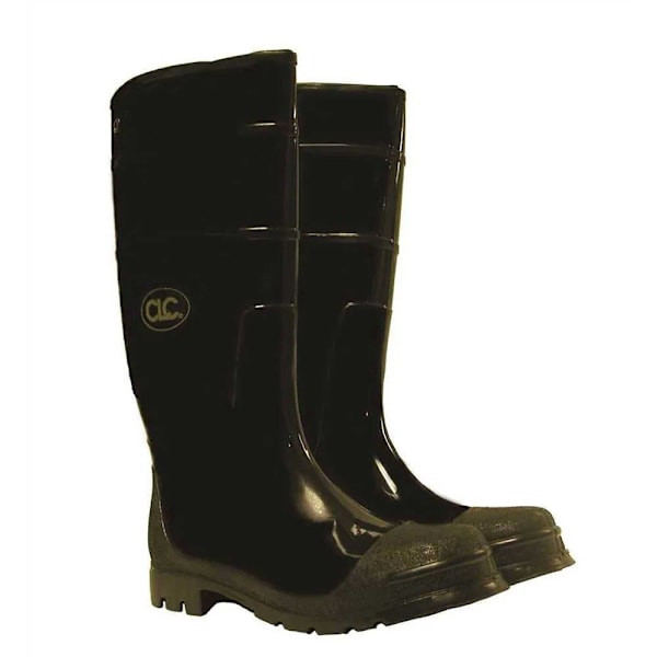 CLC Men'S Size 9, Black Plain Toe PVC Rain Boot (1 Pair)