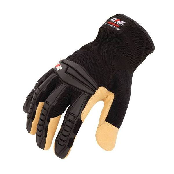 212 Performance Impact Speedcuff Ansi Cut 5 Embossed Palm Rancher Gloves, Large
