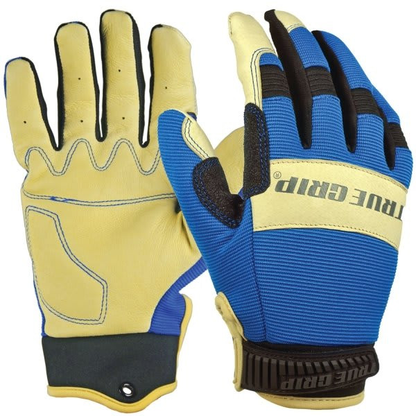True Grip Pigskin Hybrid General Purpose Gloves - Large, 1 Pair