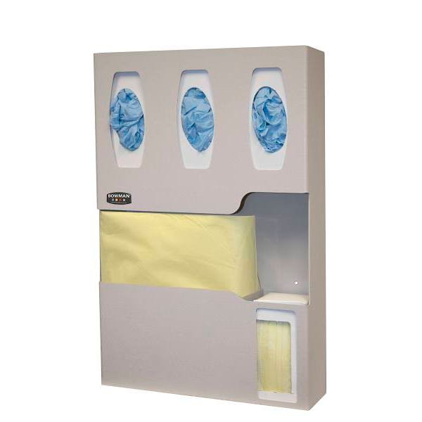 Bowman Dispensers Protective Wear Organizer Quartz Beige Abs Plastic LD-007