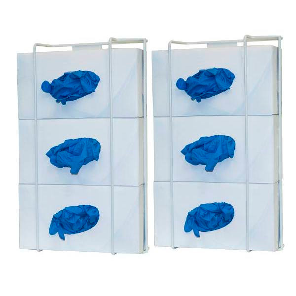 Bowman Dispensers Glove Box Dispenser Triple White Coated-Wire Package Of 2