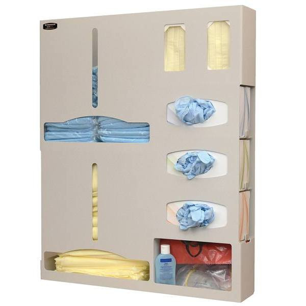 Bowman Dispensers Protective Wear Organizer Double Gown Quartz Beige Abs Plastic