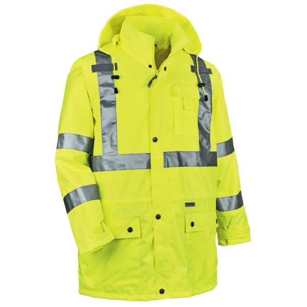 Ergodyne 8365 S Lime Type R Class 3 Rain Jacket