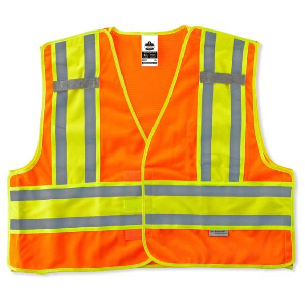 Ergodyne Glowear 8245psv Type P Class 2 Public Safety Vest, Orange, Small/Medium