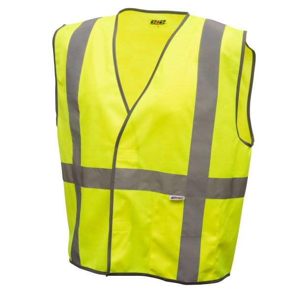 212 Performance Safety Vest Hi Viz Yellow Single Pack Inner Pocket Ansi 2 Medium