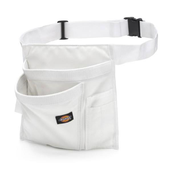 Dickies 5 Pocket Single Side Tool Pouch/Work Apron, White