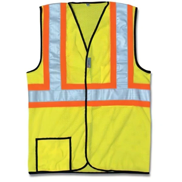 Occunomix Medium Yel Lite Mesh Vest Hook Loop