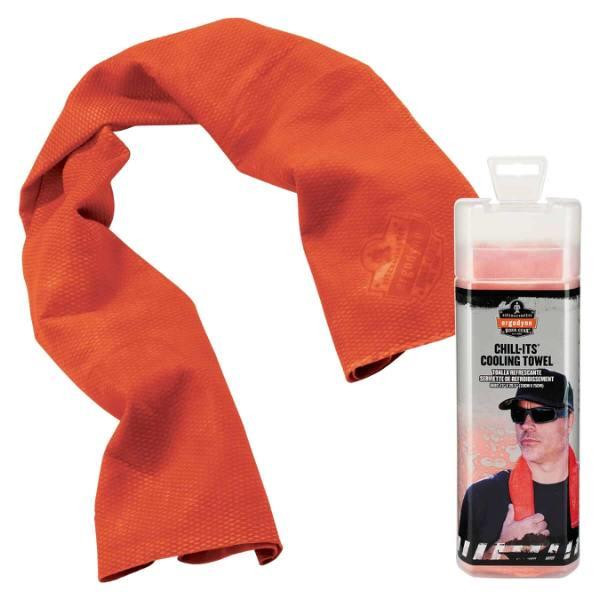 Ergodyne Chill-Its 6602 Evaporative Cooling Towel, Orange