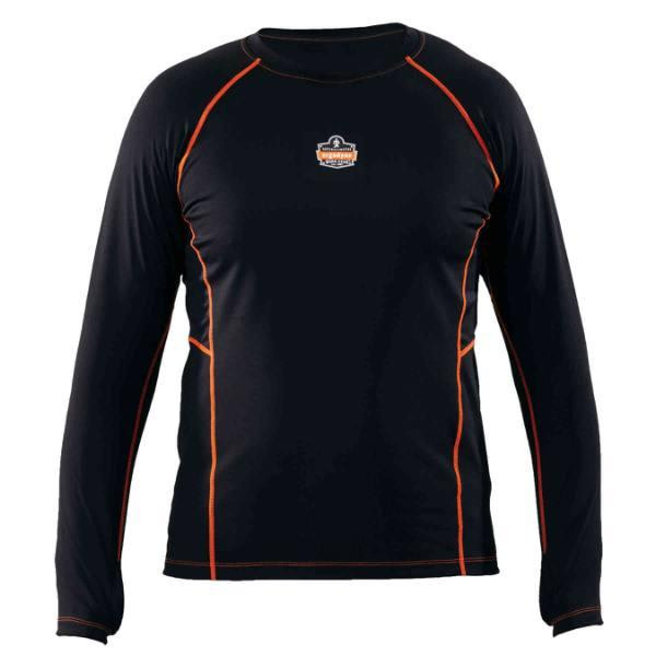 Ergodyne N-Ferno 6435 Thermal Base Layer Long Sleeve Shirt, Black, L