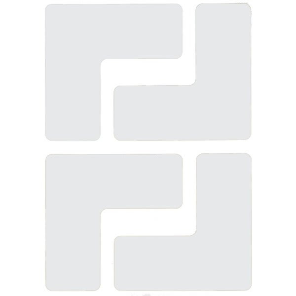 Brady Toughstripe Floor Corner Marks 2 In W White Package Of 20