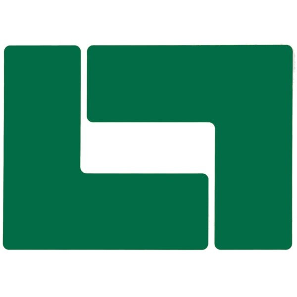 Brady Toughstripe Floor Corner Marks 3 In W Green Package Of 20