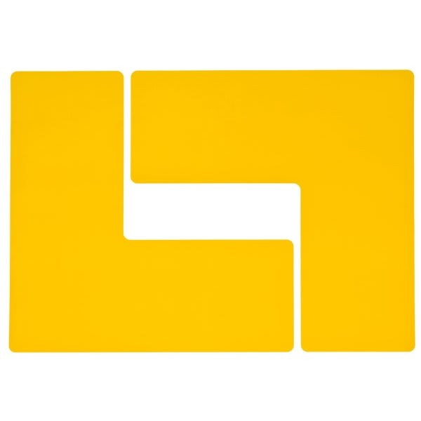 Brady Toughstripe Floor Corner Marks 4 In W Yellow Package Of 20