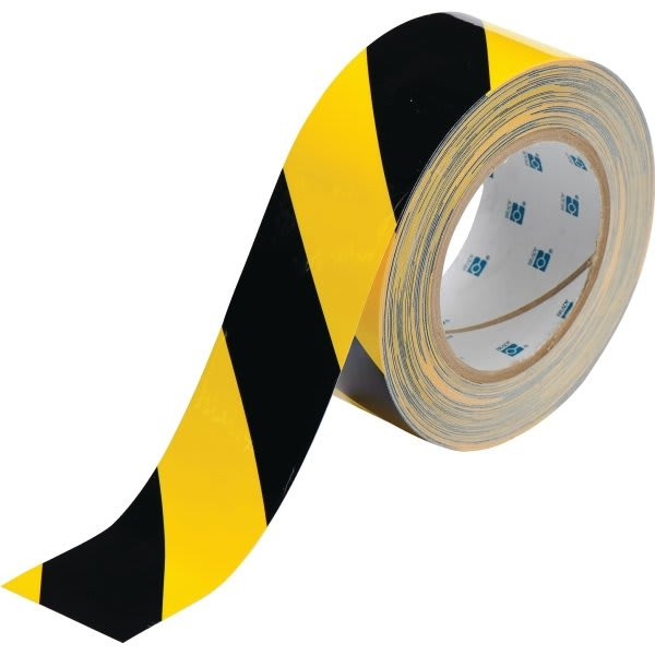 Brady Toughstripe Floor Marking Tape 2 In W Black/Yellow Roll Of 100 Feet