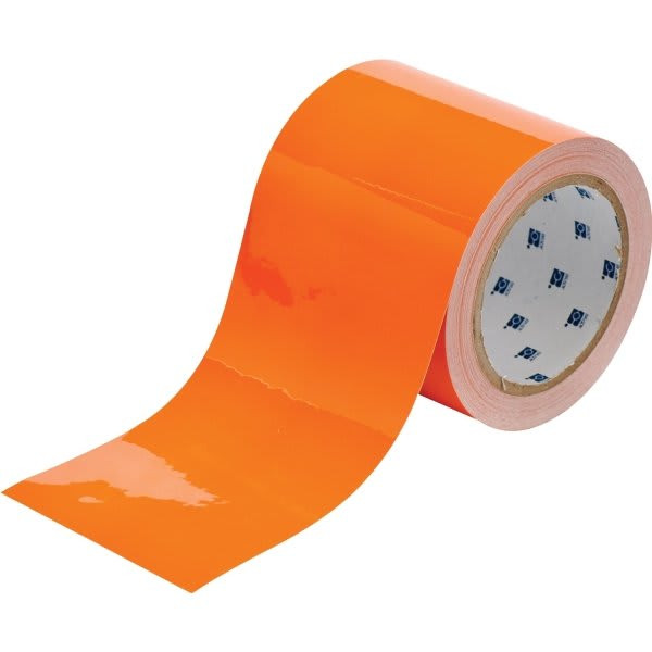 Brady Toughstripe Floor Marking Tape 3 In W Orange Roll Of 100 Feet