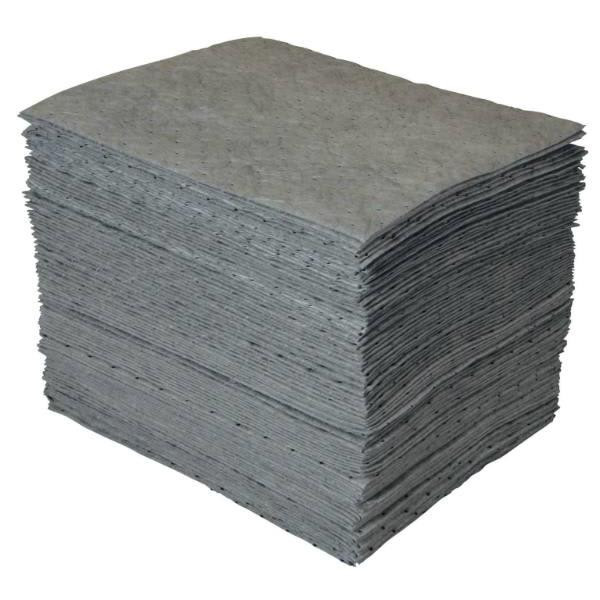 Brady Universal Absorbent Pads, Absorbency Capacity 30 Gallon Package Of 100