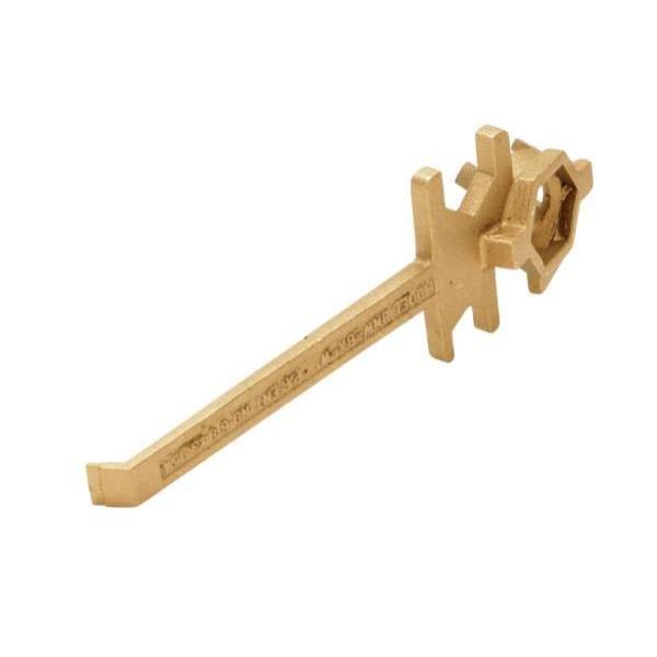 Vestil Bnw-Bx-W Non Sparking Bronze Alloy Drum Bung Nut Wrench, 12 Length