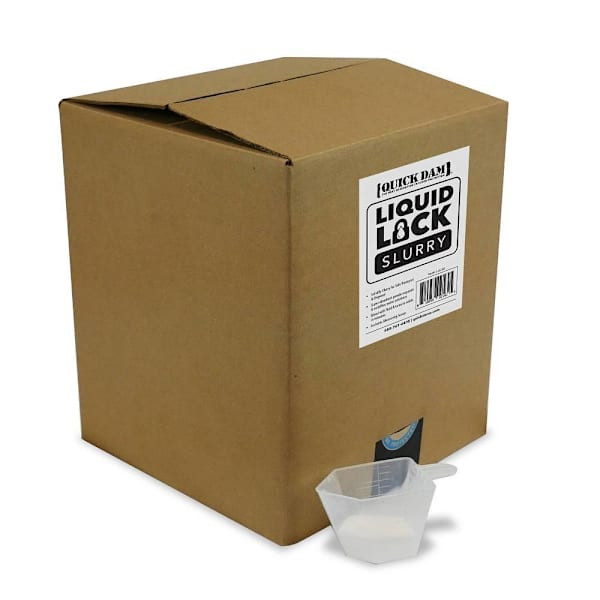 Quick Dam Liquid Lock Slurry, 50-Lb Box – Industrial Slurry Solidifier For Water, Waste, And Heavy-Duty Cleanup Needs