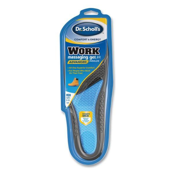 Dr. Scholl'S Comfort And Energy Work Massaging Gel Insoles, Men Sizes 8-14