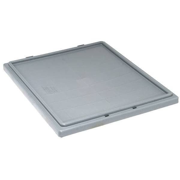 Quantum Storage Systems Stack & Nest Tote Lid For Snt225/Snt230, Gray, Case Of 3 Tote Lid F/Snt225/Snt230 Gray 3/Cs