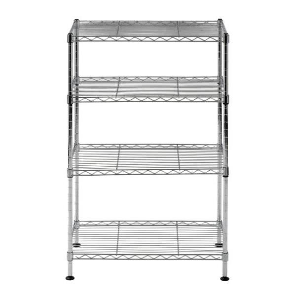 Muscle Rack  4-Shelf Light Duty Chrome Wire Shelving Unit