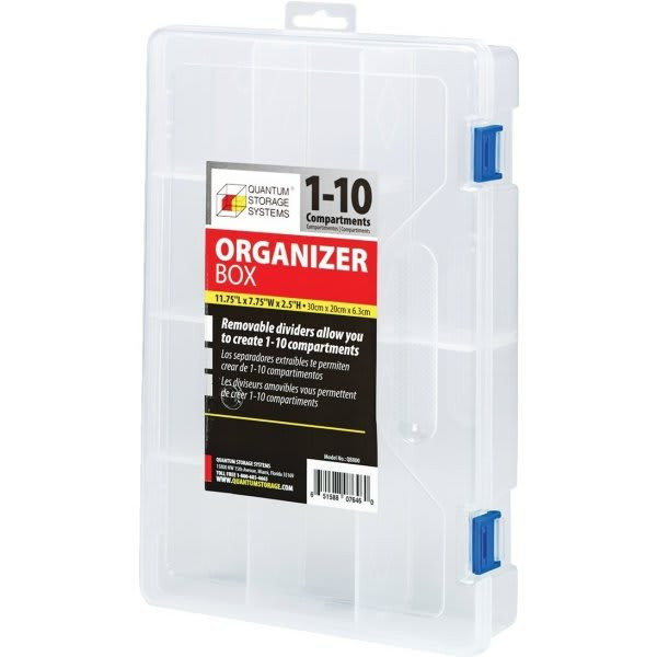 Quantum Storage Systems Clear 1-10 Compartment Storages Boxes
