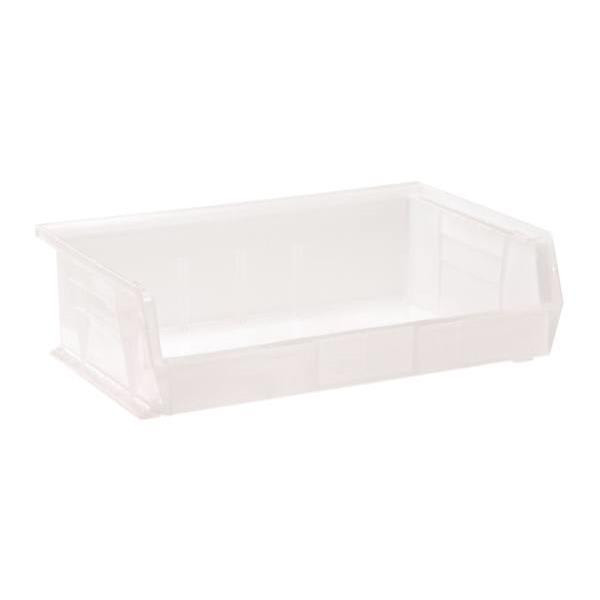 Quantum Storage Systems Clear 10-7/8 X 16-1/2 X 5 In Stack And Hang Bin Package Of 6