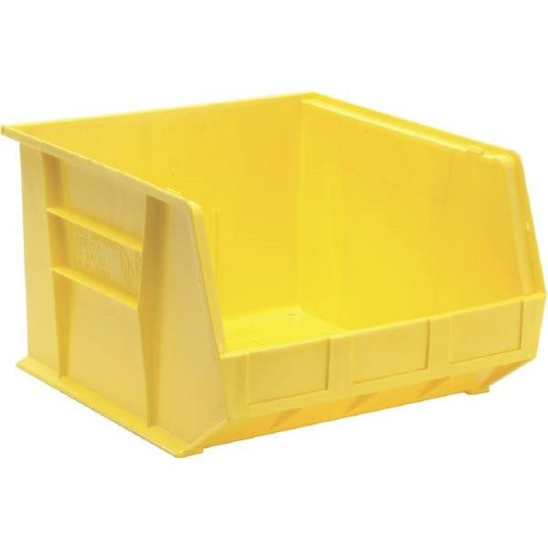 Quantum Storage Systems Yellow 18 X 16-1/2 X 11 In Stack And Hang Bin Package Of 3
